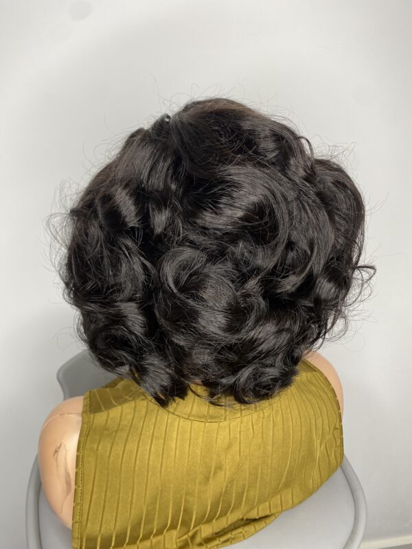 IMG_9008 Virgin Human Hair bouncy wig 10inches