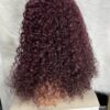 IMG_9014 Human Hair Water Curls 20 inches Wig (Black, Wine & Highlights colors)