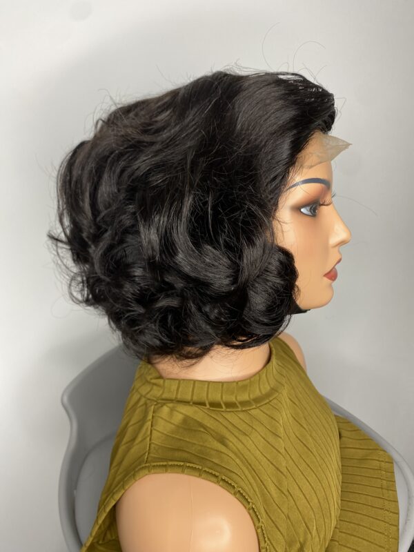 IMG_9025 Virgin Human Hair bouncy wig 10inches