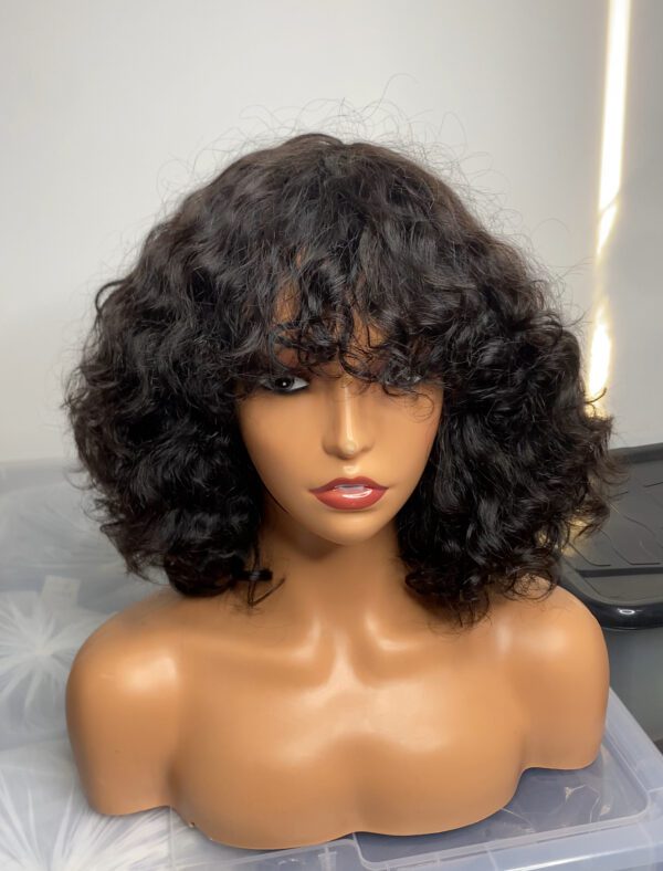 IMG_9488 SDD Virgin Human Hair Celebrity Fringe Curly Wig