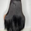 IMG_9491 SDD Bone Straight Raw Human Hair Wig (Black - 26inches)