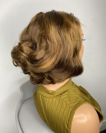 IMG_9556 Highlights Virgin Human Hair bouncy wig
