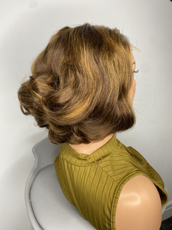 IMG_9556 Highlights Virgin Human Hair bouncy wig