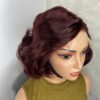 IMG_9672 Virgin Human Hair bouncy wig 12 inches (Wine color)