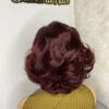 IMG_9685 Virgin Human Hair bouncy wig 12 inches (Wine color)