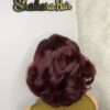 IMG_9688 Virgin Human Hair bouncy wig 12 inches (Wine color)