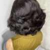IMG_9719 Raw Vietnamese SDD Human Hair Bouncy Wig (Black)