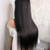 Kinky Straight Glueless Virgin Human Hair 30 Inches Wig