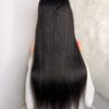 Kinky Straight Glueless Virgin Human Hair 30 Inches Wig