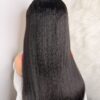 Kinky Straight Glueless Virgin Human Hair 30 Inches Wig